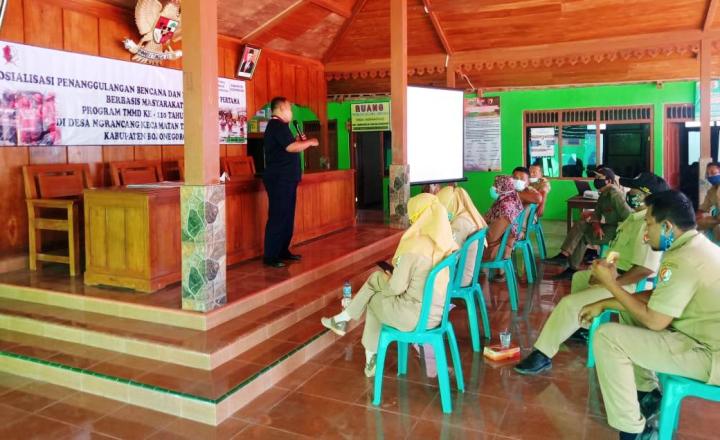 TMMD Tambakrejo Bojonegoro, PMI Sosialisasikan Penanggulangan Bencana Berbasis Masyarakat